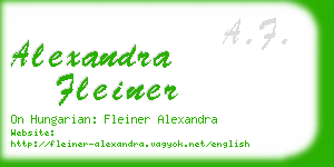 alexandra fleiner business card